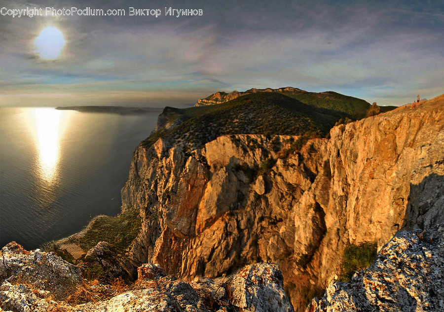 Cliff, Outdoors, Mesa, Granite, Coast