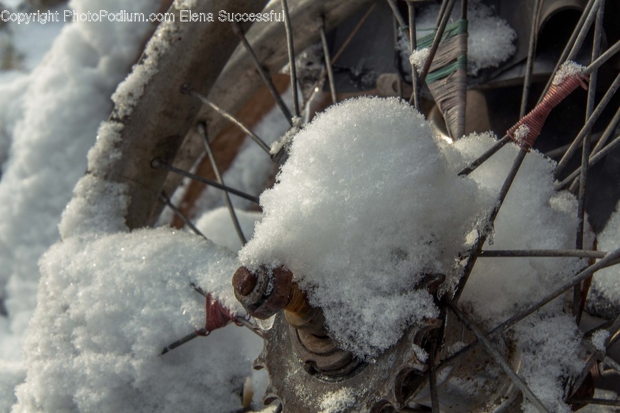Frost, Ice, Outdoors, Snow, Broom