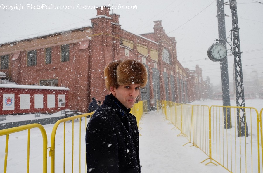 Human, People, Person, Blizzard, Nature