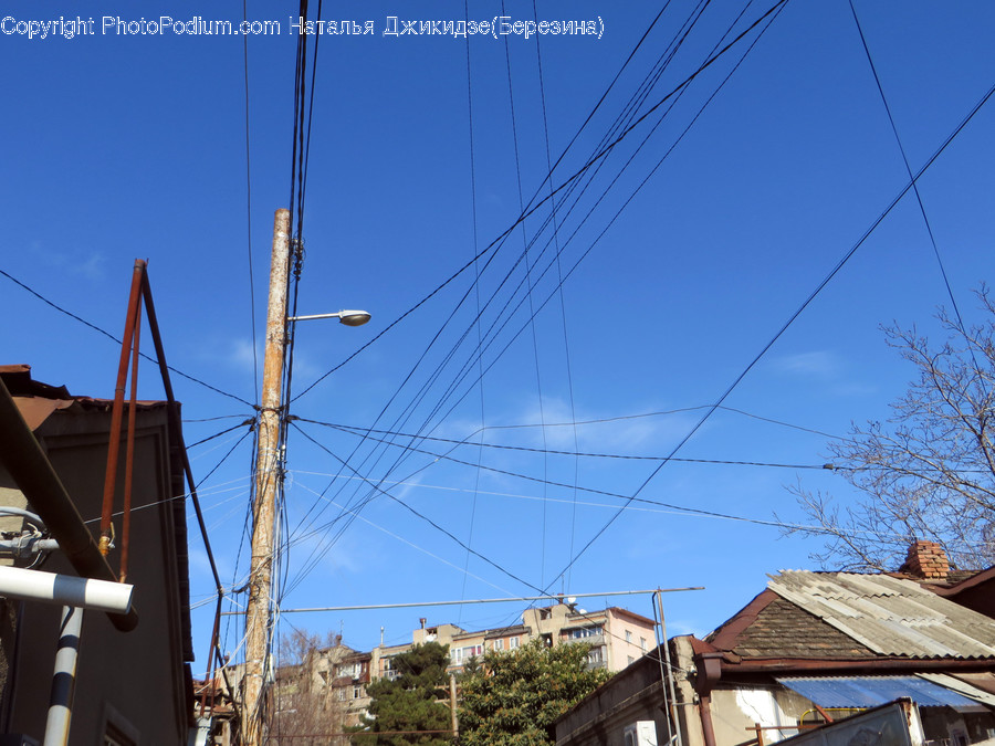 Cable, Connector, Electrical Device, Power Lines, Pole