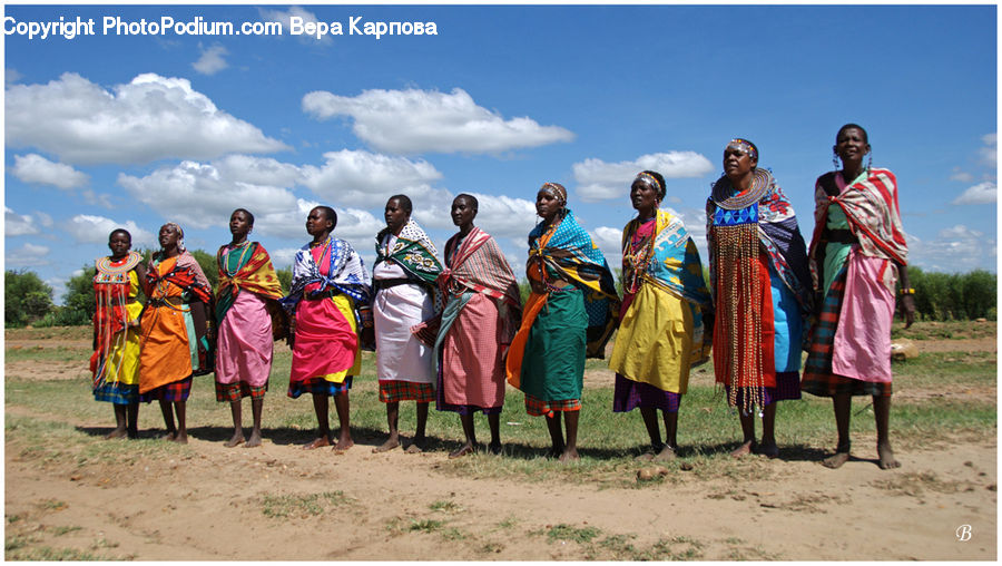 Tribe, Human, People, Person, Costume, Sari, Dirt Road
