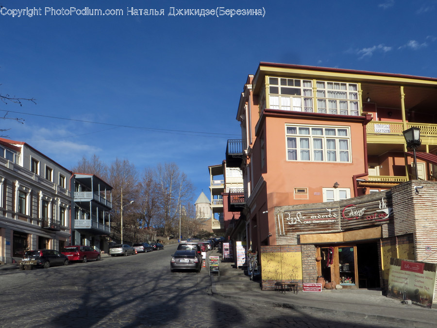 Shop, Building, Housing, City, Road