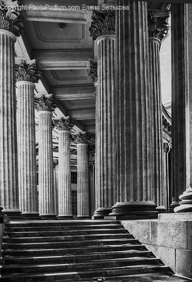 Architecture, Building, Column, Pillar, Cathedral