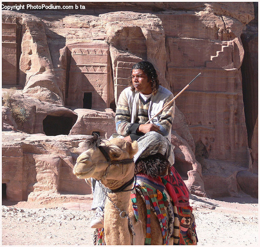 People, Person, Human, Ancient Egypt, Tomb, Rubble, Rock
