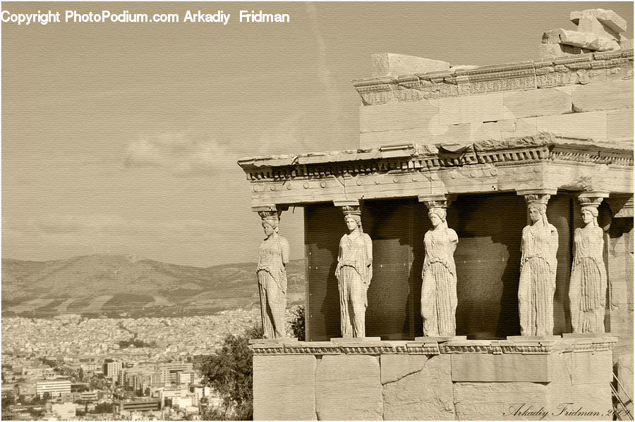 Tomb, Art, Sculpture, Statue, Column, Pillar, Architecture