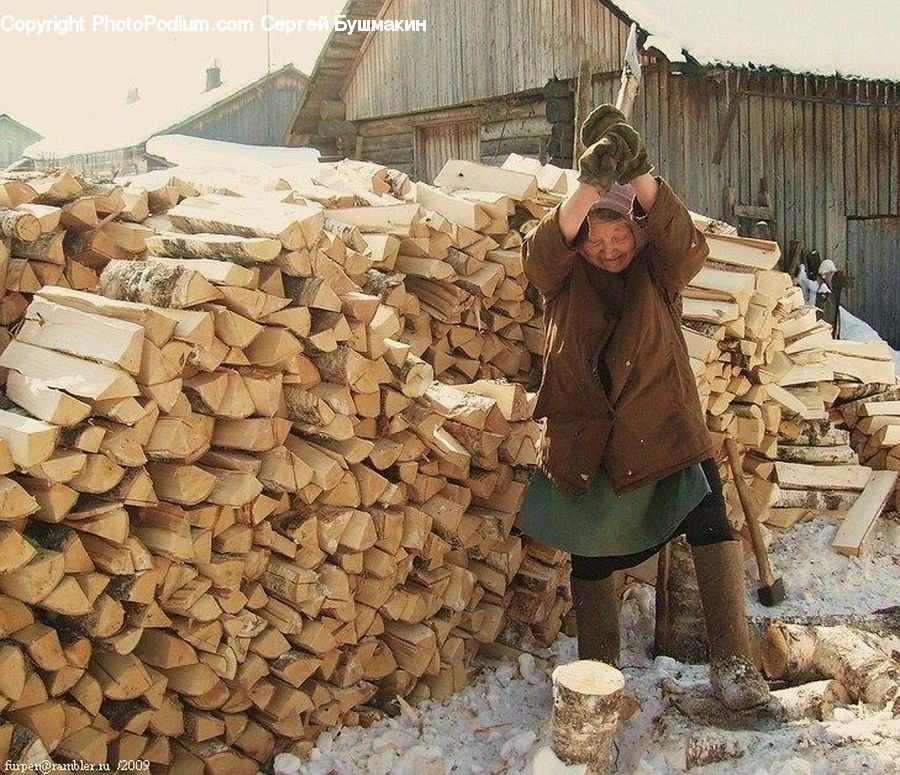 People, Person, Human, Rubble, Lumber, Building, Shack