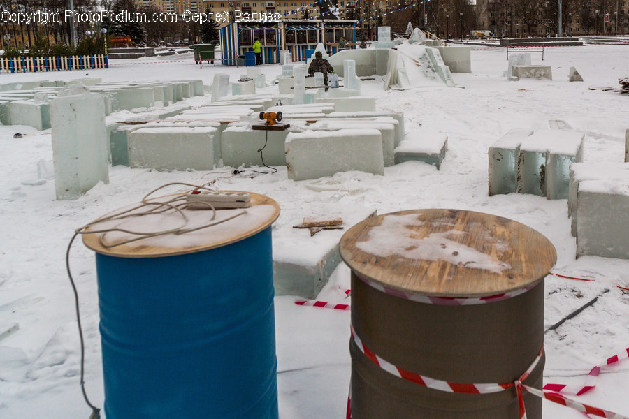 Plywood, Wood, Tomb, Outdoors, Snow