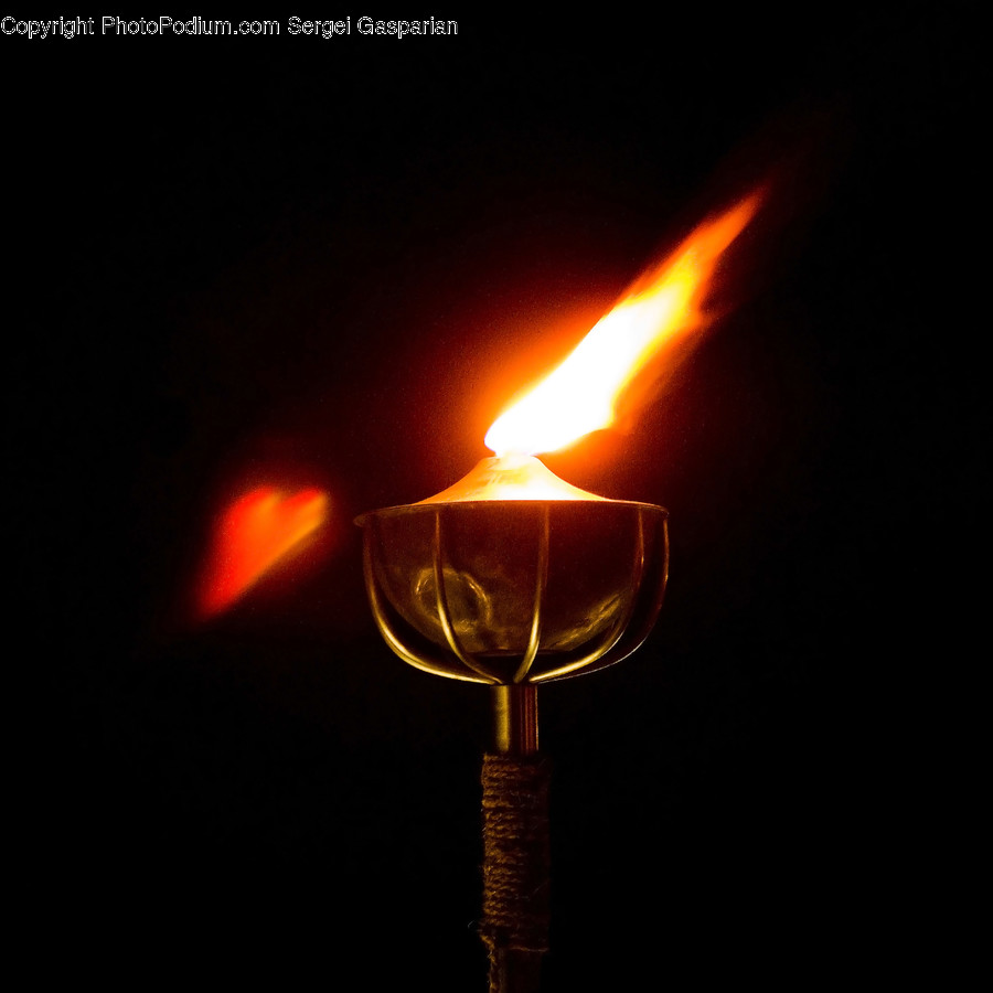 Fire, Flame, Candle, Glass, Goblet