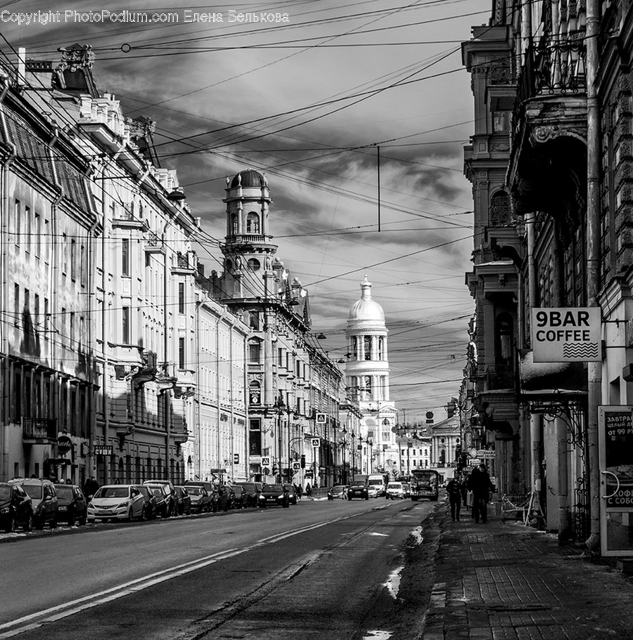 Intersection, Road, Alley, Alleyway, Building