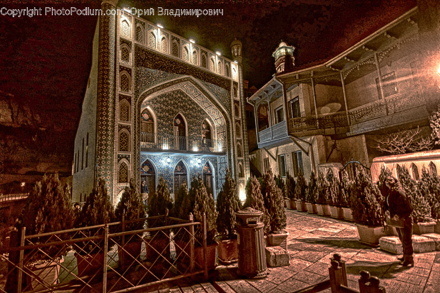 Tomb, Architecture, Building, Court, House