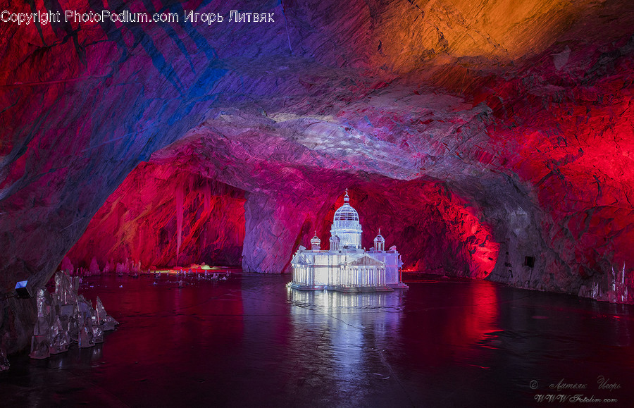 Cave, Nature, Building, City, Town