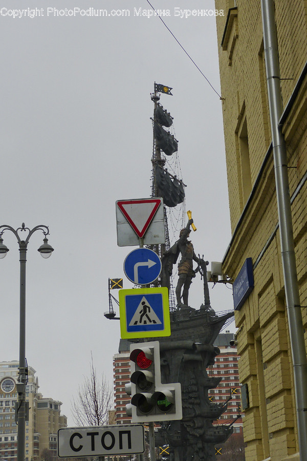 Light, Traffic Light, Building, Housing, Banner