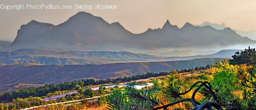 Mountain, Mountain Range, Nature, Outdoors, Dawn