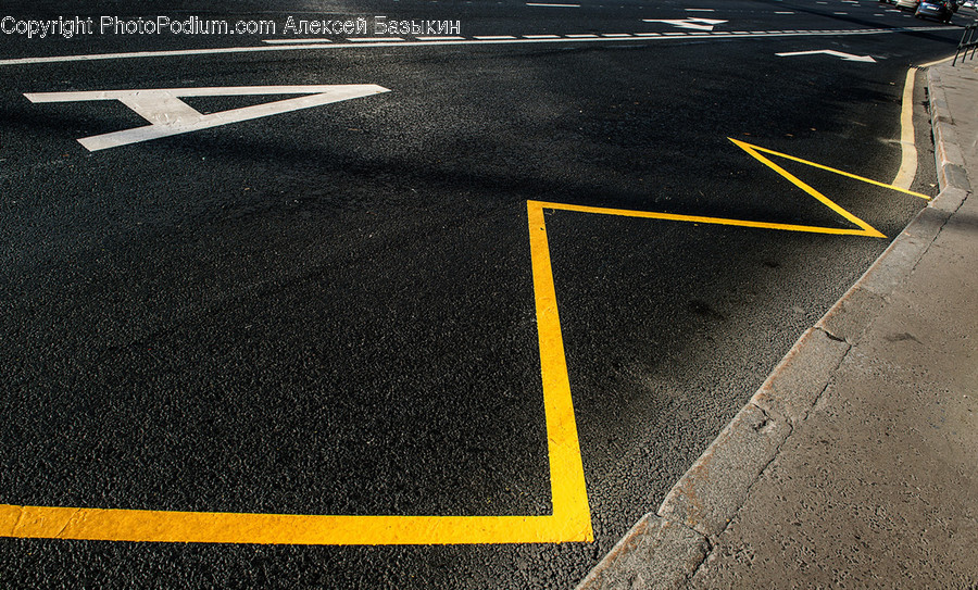 Asphalt, Tarmac, Parking, Parking Lot, Path