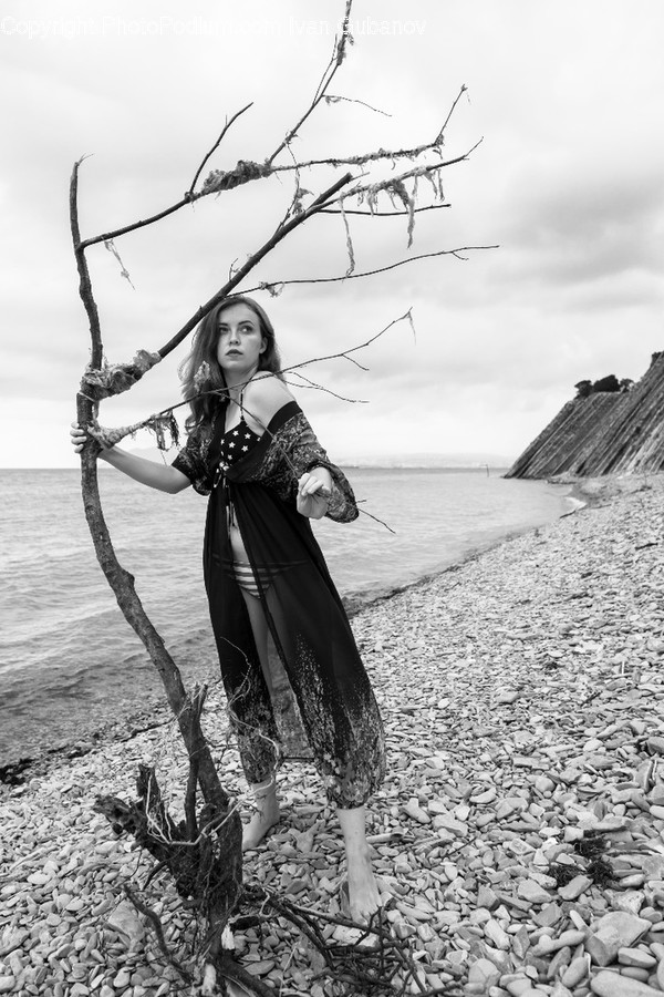 Human, People, Person, Female, Coast