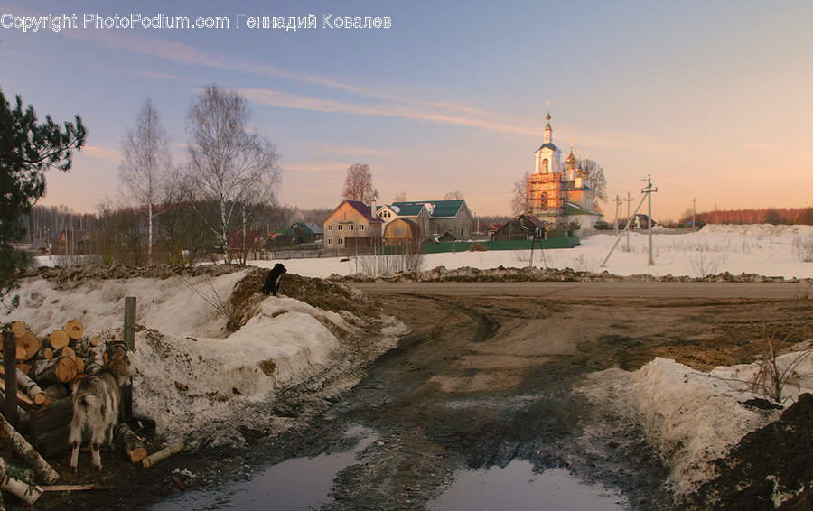 Outdoors, Snow, Architecture, Building, Housing