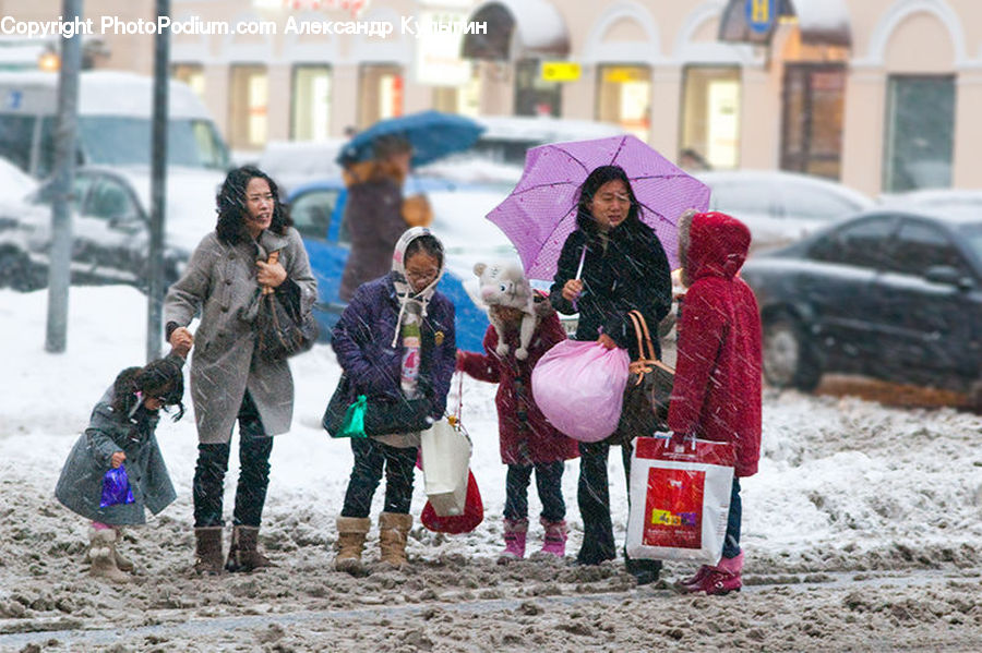 Human, People, Person, Automobile, Car, Vehicle, Umbrella