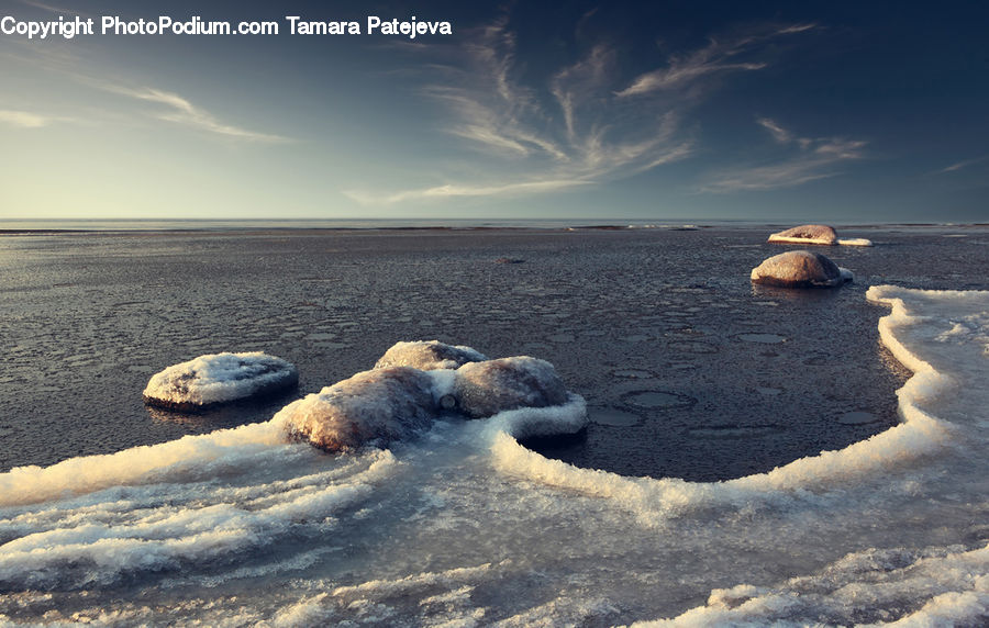 Outdoors, Sea, Water, Asphalt, Tarmac, Sea Waves, Pebble