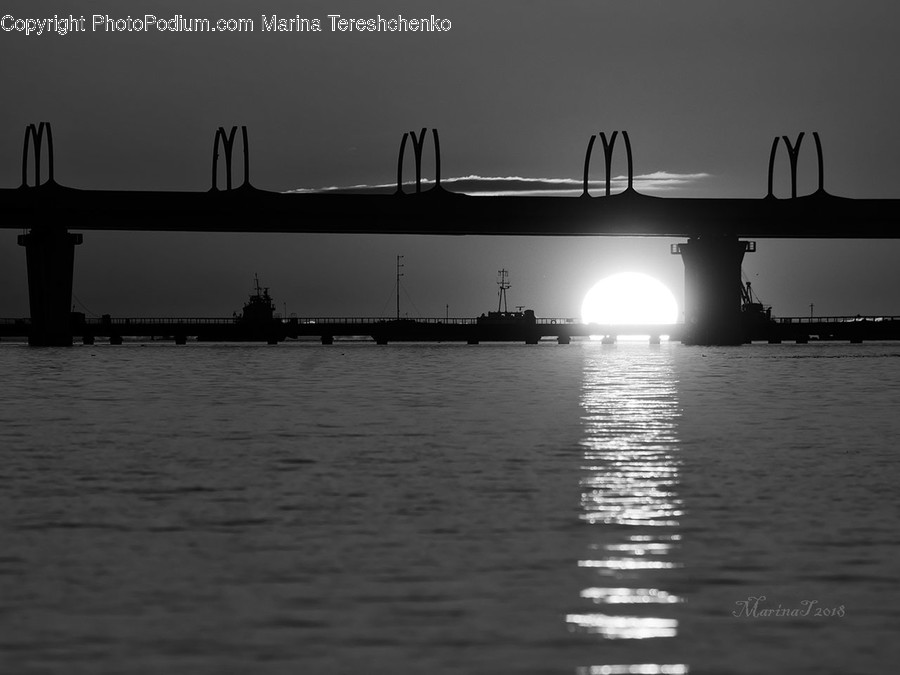Bridge, Building, Freighter, Ship, Tanker