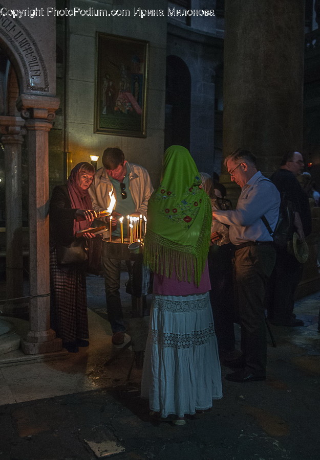 Human, People, Person, Vigil, Arch