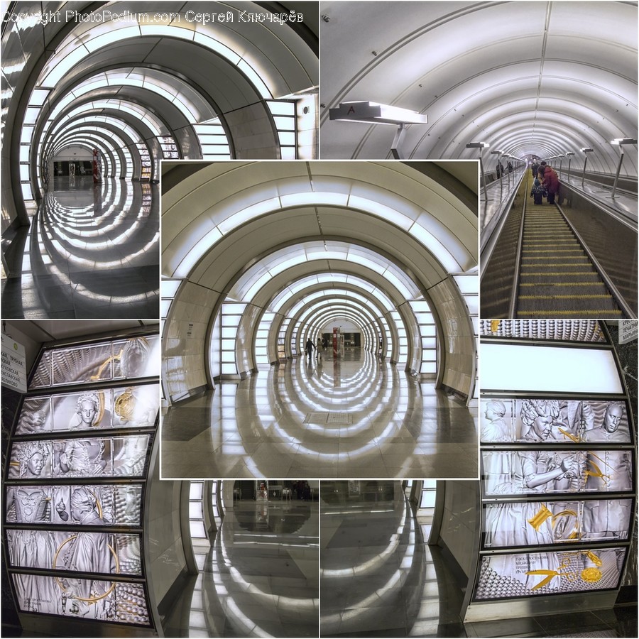 Spiral, Collage, Poster, Arch, Arched