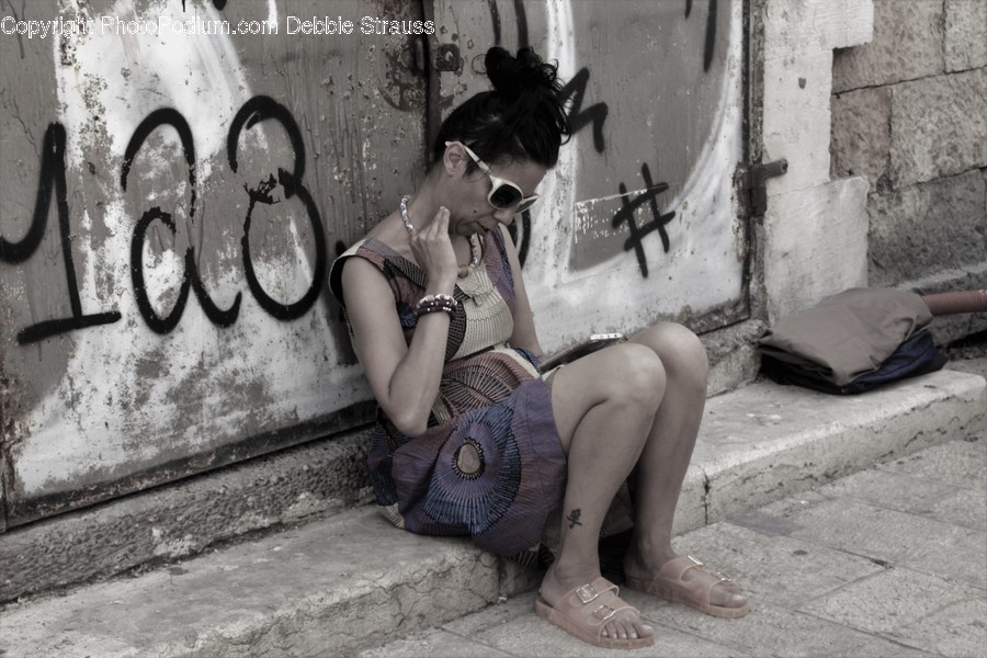 Graffiti, Bikini, Clothing, Swimwear, Female