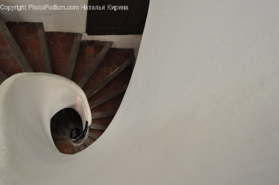 Banister, Handrail, Staircase, Brick, Flooring