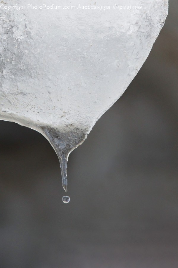 Glass, Goblet, Ice, Icicle, Outdoors