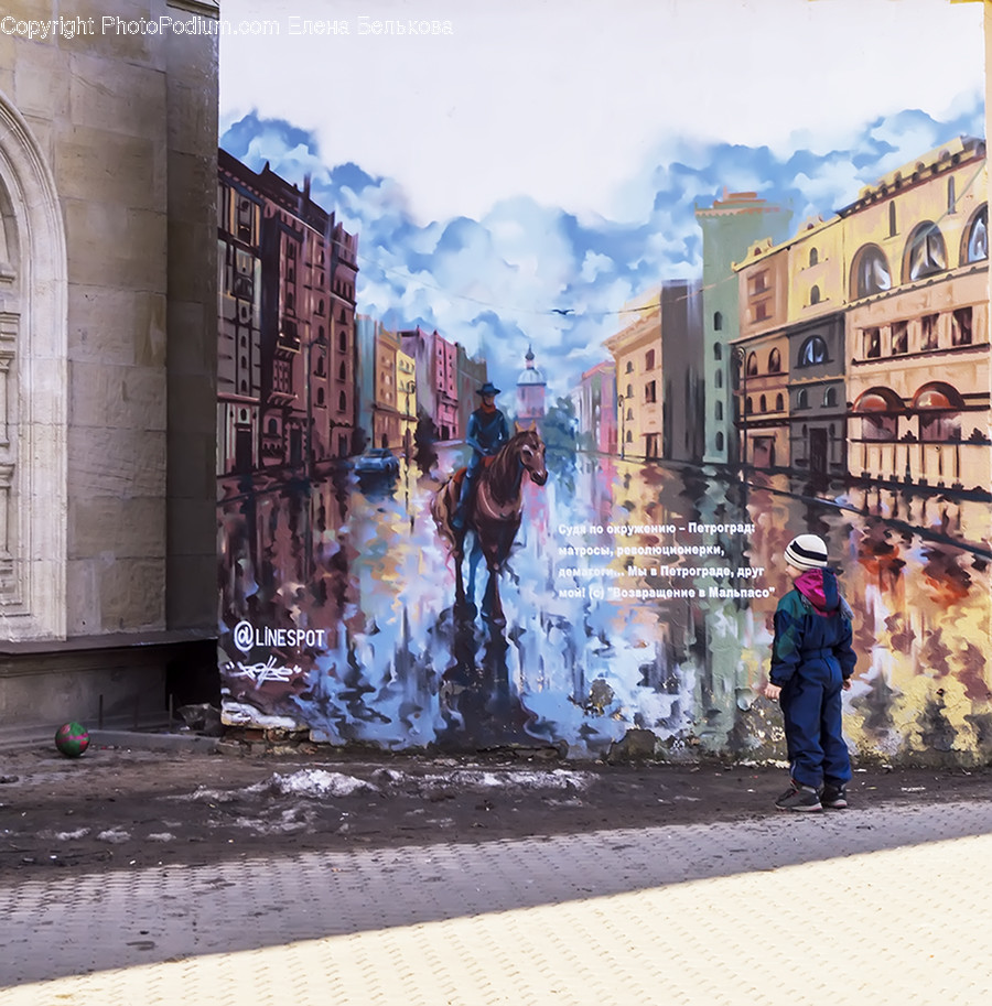 Art, Mural, Painting, Graffiti, Building