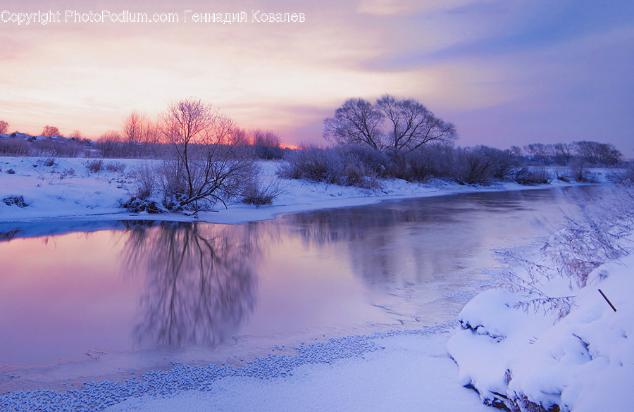 Flood, Nature, Dawn, Dusk, Outdoors