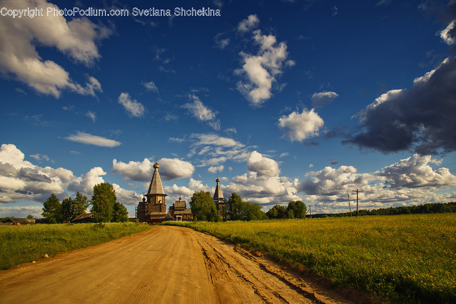 Dirt Road, Gravel, Road, Outdoors, Sky