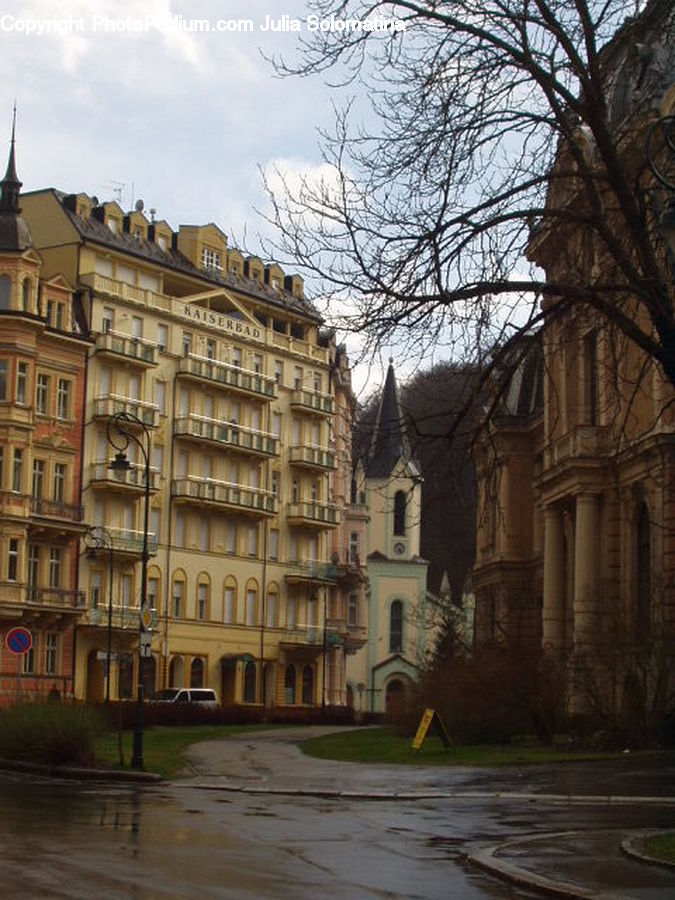 Apartment Building, Building, High Rise, Downtown, Town, City, Urban