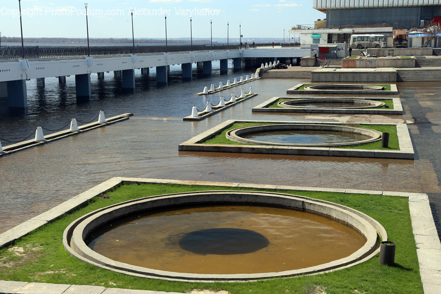 Dock, Pier, Building, Office Building, Transportation