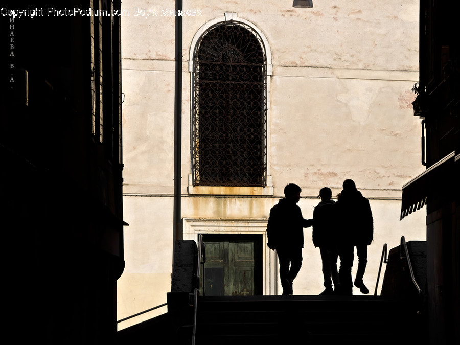 Human, People, Person, Silhouette, Building