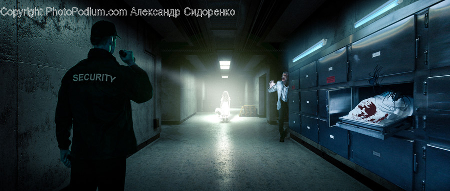 Human, People, Person, Corridor, Tunnel