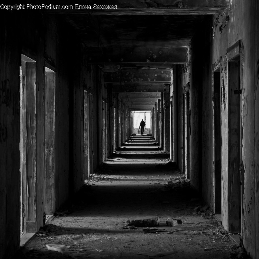 Corridor, Crypt, Alley, Alleyway, Building