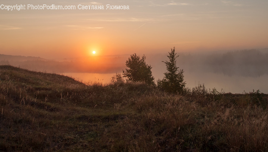 Dawn, Dusk, Nature, Outdoors, Red Sky