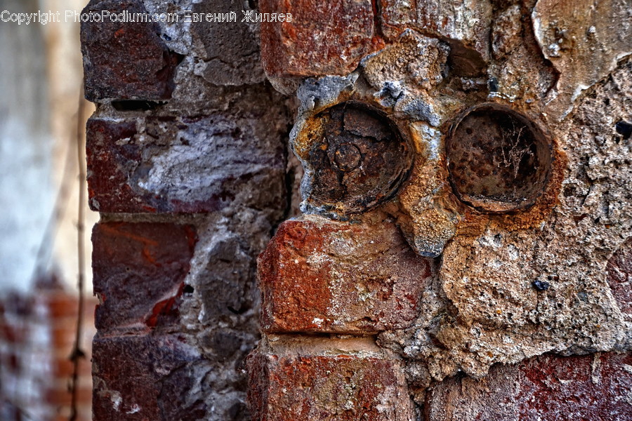 Rust, Brick, Cobblestone, Path, Pavement