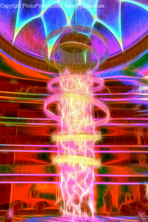 Fractal, Ornament, Light, Plasma, Art
