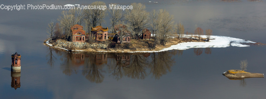 Outdoors, Snow, Building, Cottage, House