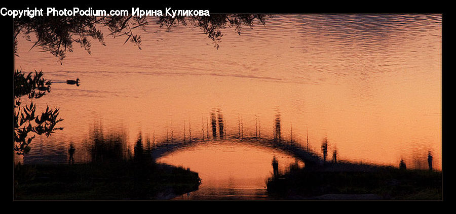 Dawn, Dusk, Sky, Sunrise, Sunset, Silhouette, Grass