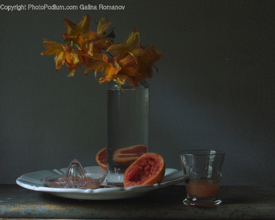 Glass, Cup, Goblet, Blossom, Daffodil