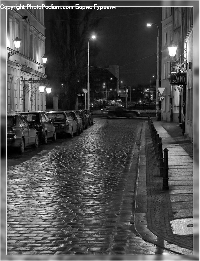 Automobile, Car, Vehicle, Alley, Alleyway, Road, Street