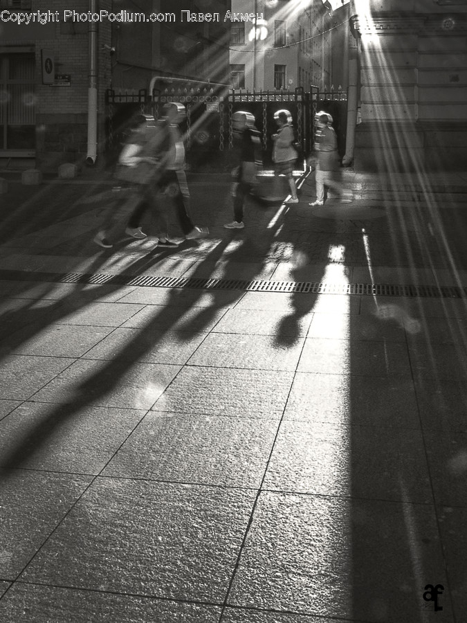 Path, Pavement, Sidewalk, Walkway, Intersection
