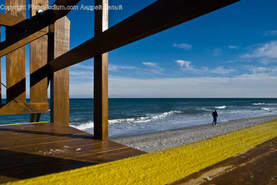 Dock, Pier, Beach, Coast, Nature