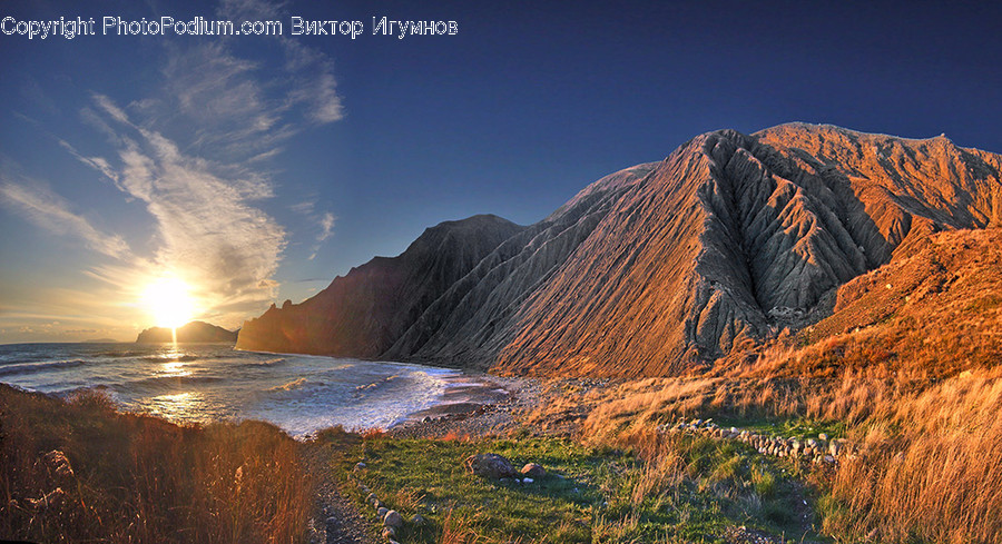 Mountain, Mountain Range, Nature, Outdoors, Sunlight