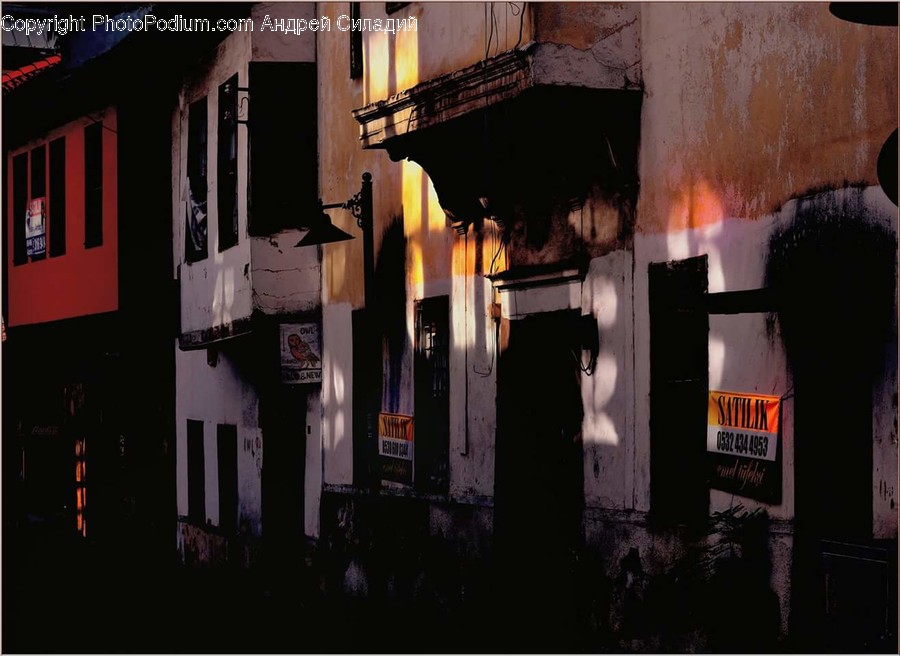 Collage, Poster, Alley, Alleyway, Building