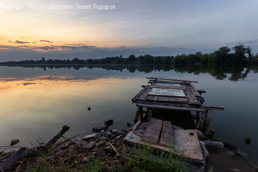Dock, Pier, Building, Countryside, Hut