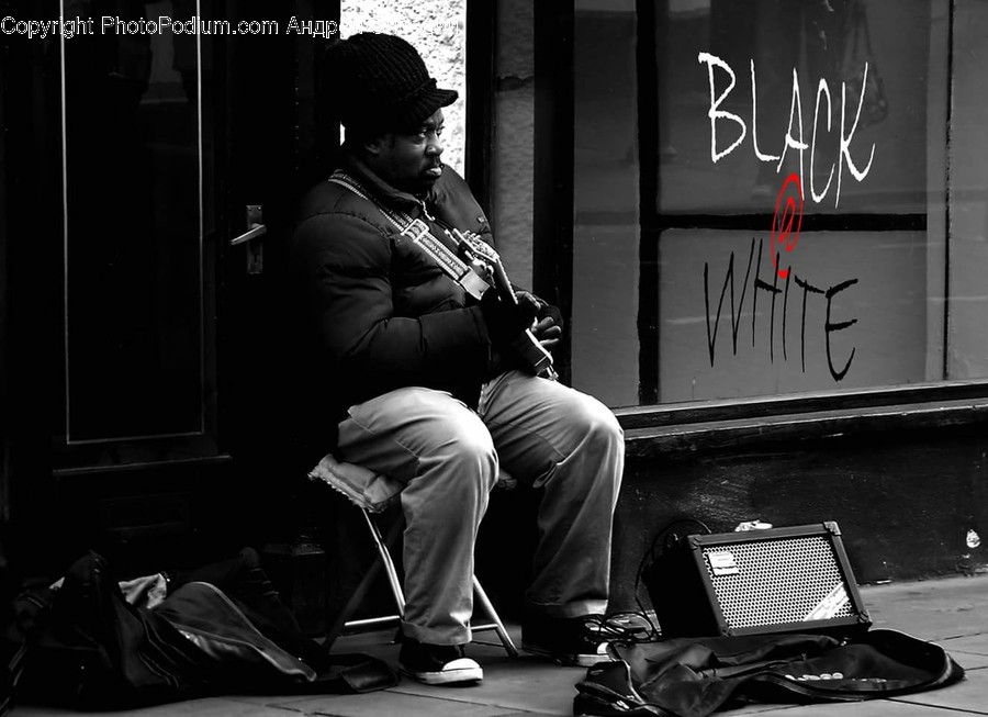 Human, People, Person, Graffiti, Guitar