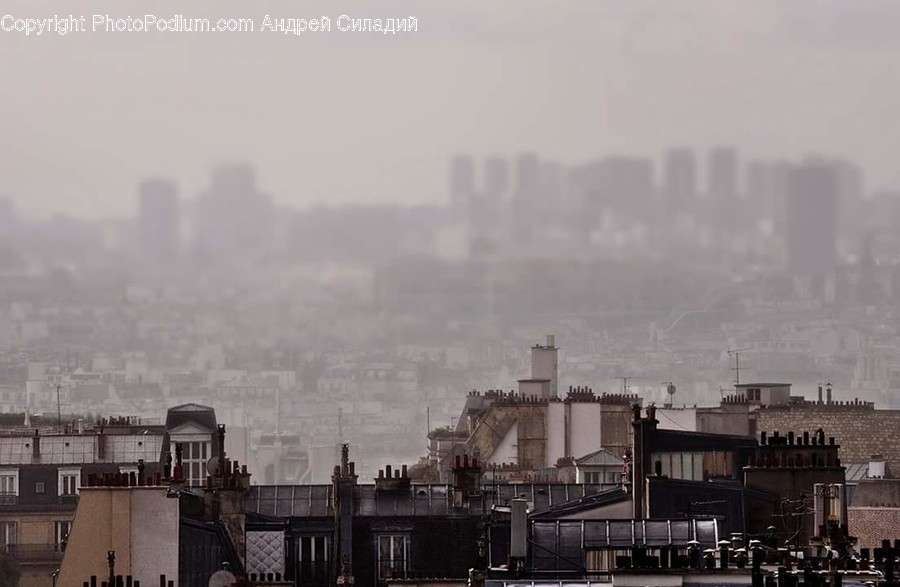 Building, Factory, Fog, Nature, Pollution